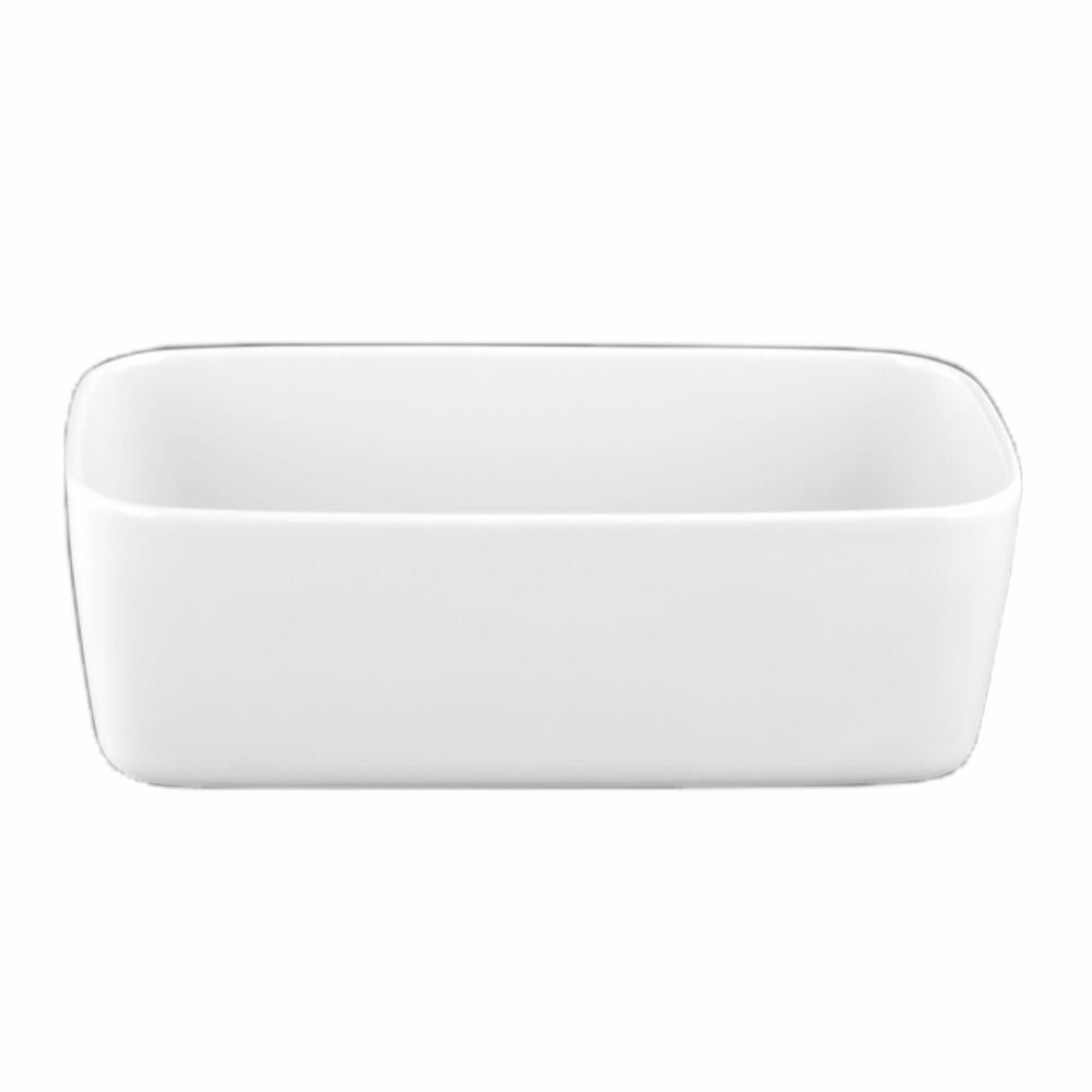 Seltmann Weiden No Limits Bowl Rectangular, Serving Bowl, Bowl, Porcelain, White, 23.2 x 10.8 cm, 001.711591