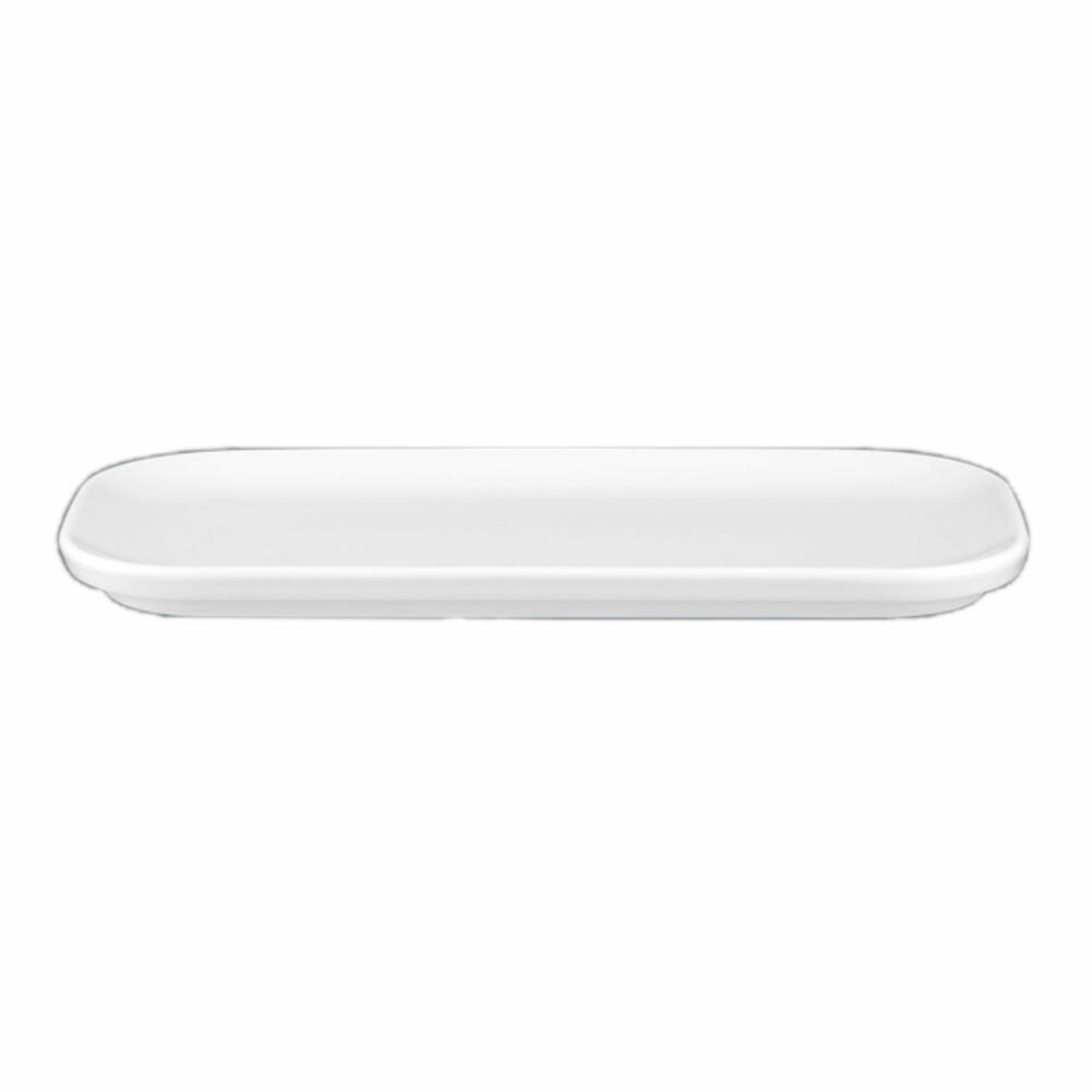Seltmann Weiden No Limits Square Plate, Serving Plate, Serving Plate, Porcelain, White, 23.7 x 11.8 cm, 001.711597
