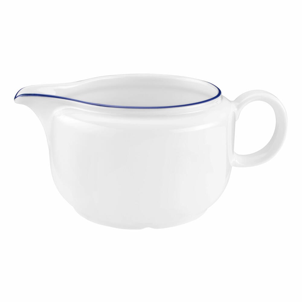 Seltmann Weiden Compact sauce boat, sauce jug, sauce jug, porcelain, blue rim, 600 ml, 001.718869