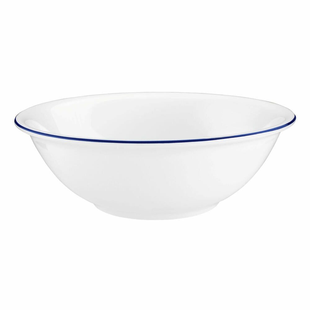 Seltmann Weiden Compact bowl, bowl, salad bowl, porcelain, blue rim, Ø 20 cm, 001.718864