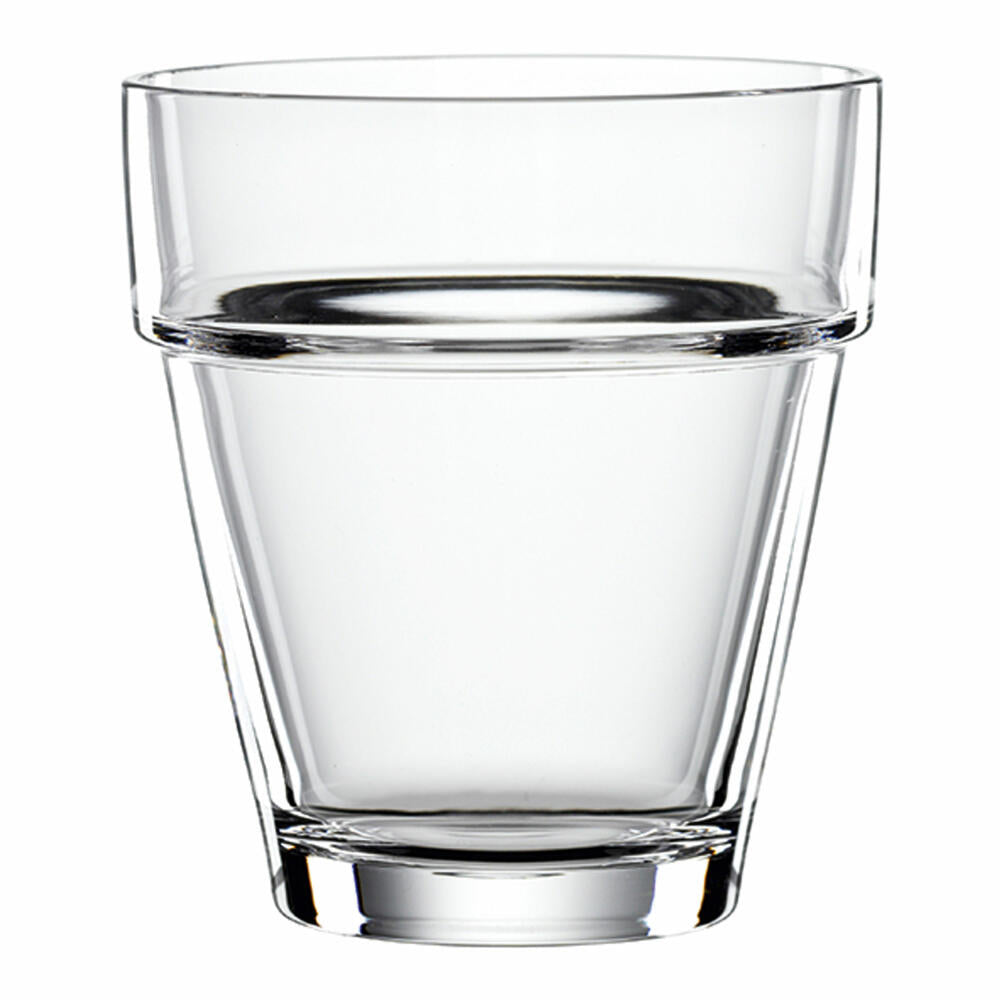 Spiegelau Bistro Becher M, 4 er Set, Wasserglas, Saftglas, Glas, Kristallglas, 200 ml, 2670149