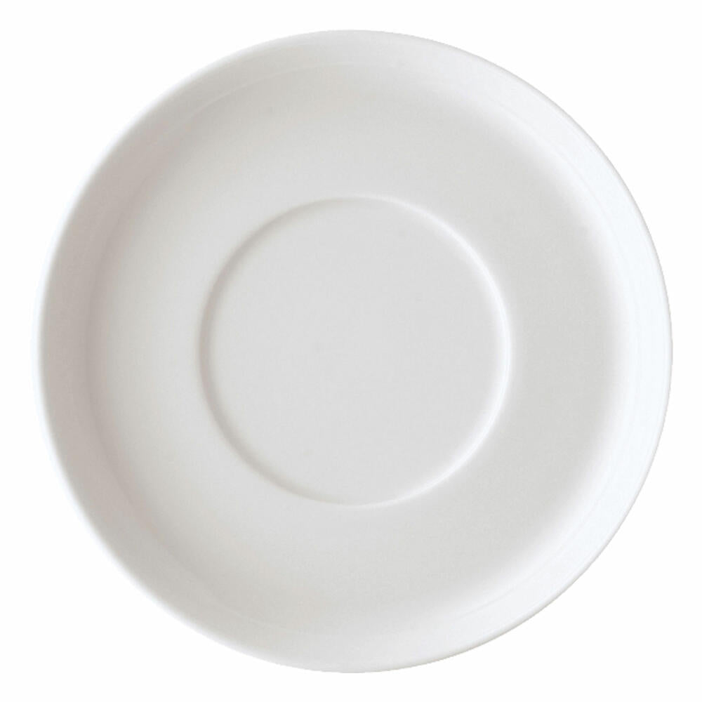 Arzberg Cucina saucer for café-au-lait cup 420 ml, underplate, under plate, Bianca, porcelain, 17 cm, 42116-800001-14851