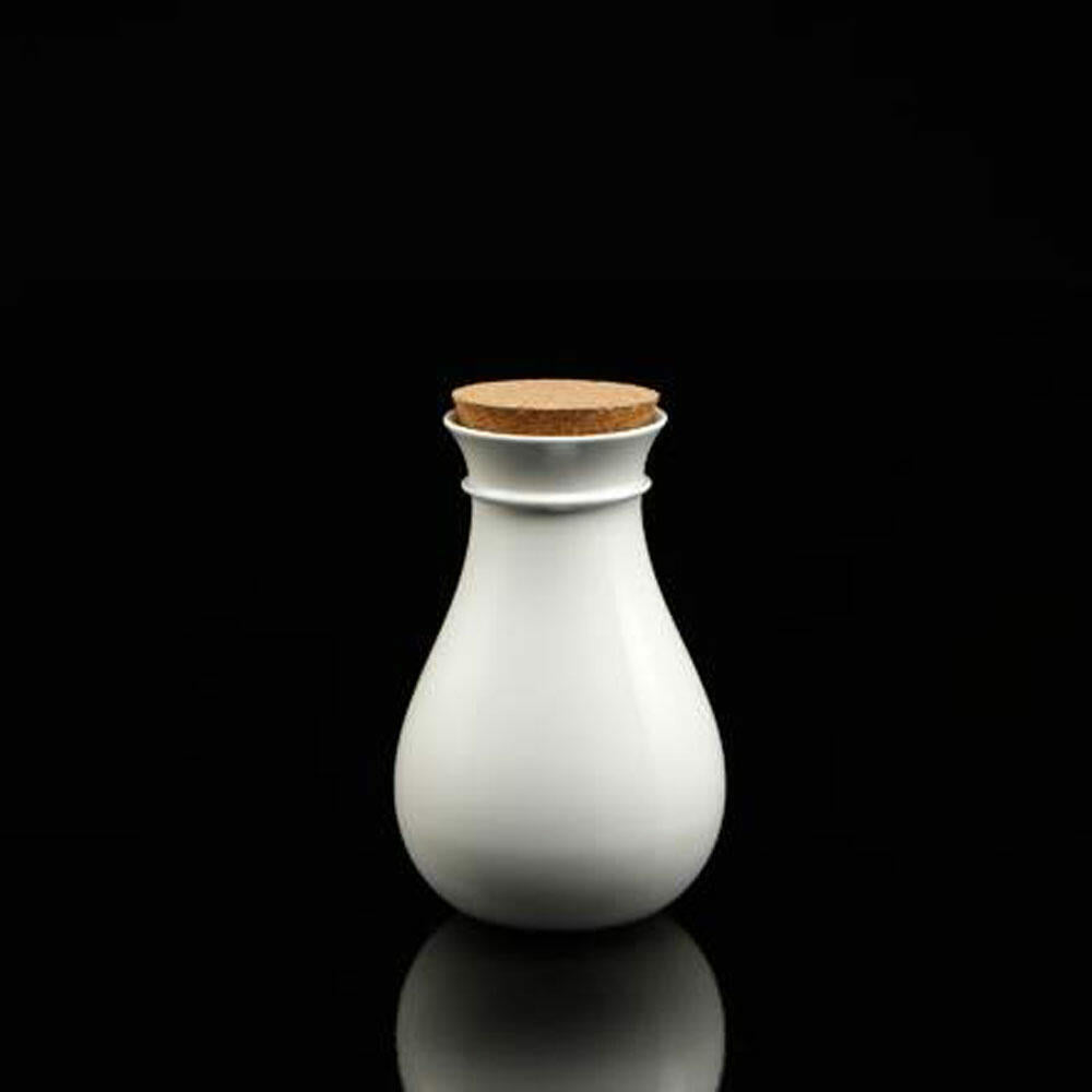 Goebel Vase 21 cm mit Korkdeckel - Vera Kaiser Porzellan Vera weiß Biskuitporzellan 14004291
