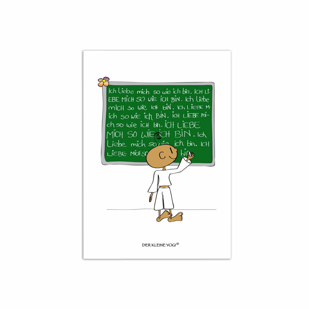 Goebel Der Kleine Yogi Postkarte Ich liebe Mich, 10er Pack Postkarten, Post Karte, Papier / Pappe, 10.5 cm x 15 cm, 54100221
