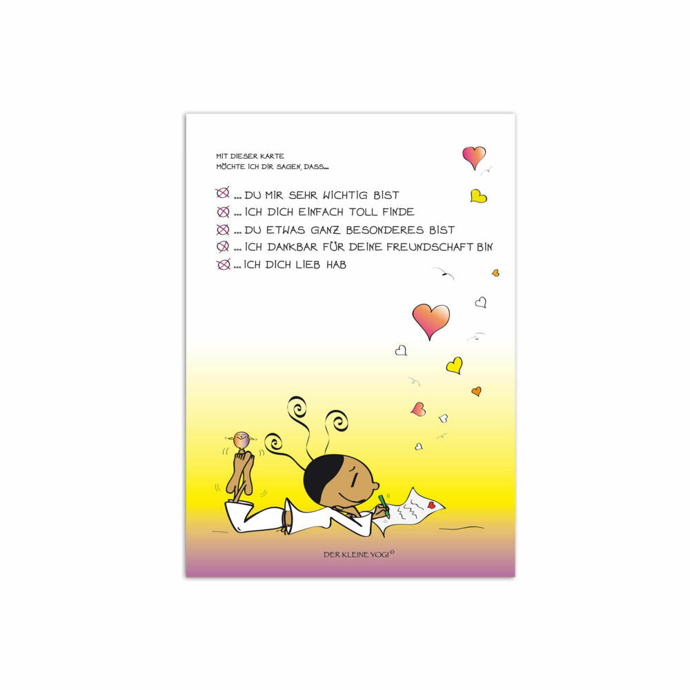 Goebel Der Kleine Yogi Postkarte Yogini - Karte für Dich, 10er Pack Postkarten, Post Karte, Papier / Pappe, 10.5 cm x 15 cm, 54100421