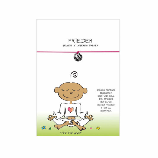 Goebel KY MK ARM OM Frieden pink Der kleine Yogi pink Metall-Kombi 54100581