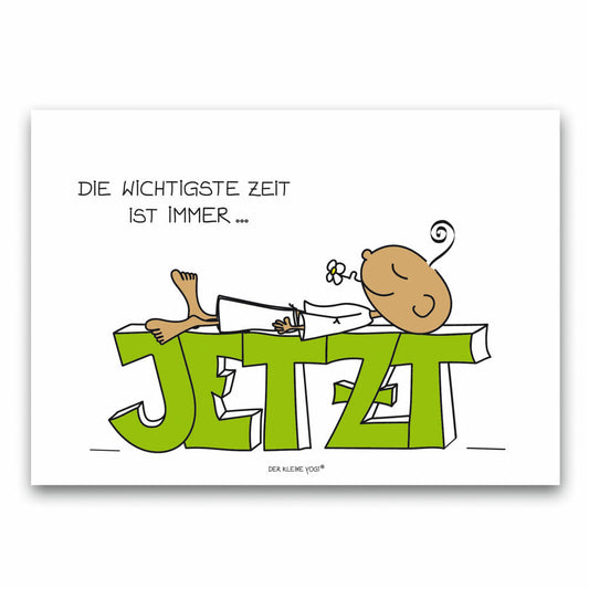 Goebel Postcard The Little Yogi- Now, Greeting Card, Paper/Cardboard, Colorful, 1 Piece, 54102401