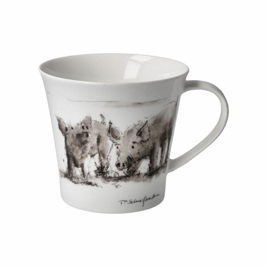 Goebel Coffee-/Tea Mug Peter Schnellhardt - Lucky Pig!, Cup, Mug, Fine Bone China, Colorful, 350 ml, 26500311