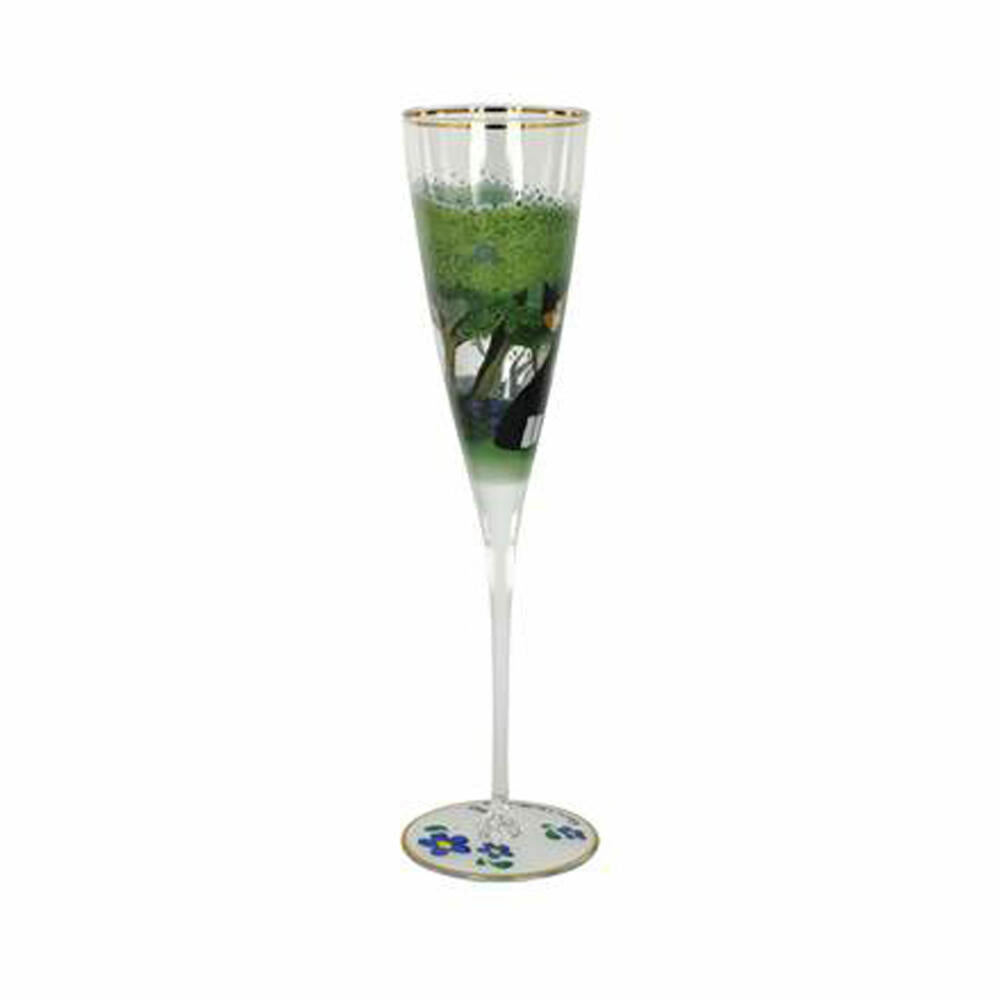 Goebel champagne glass Rosina Wachtmeister - Una passeggiata nel verde, champagne glass, sparkling wine, glass, 66926441