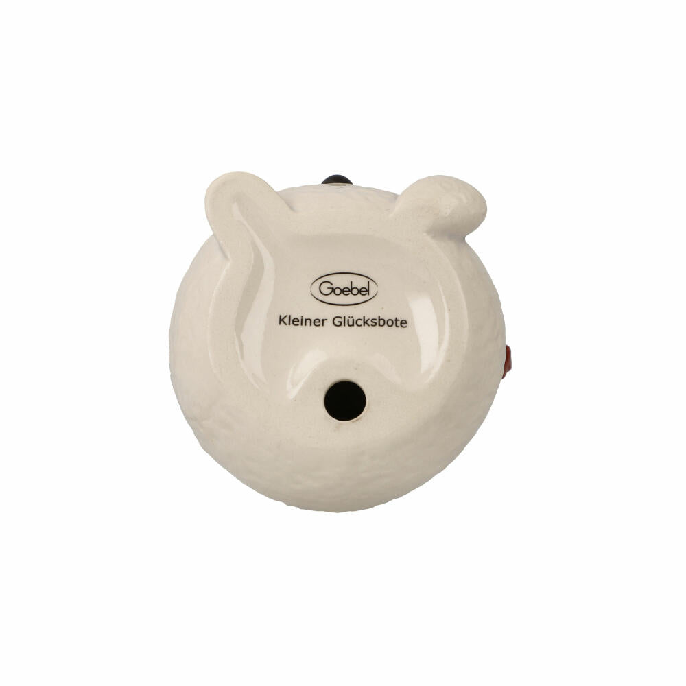 Goebel Figur Kleiner Glücksbote, Schneemann, Steingut, Bunt, 12.5 cm, 66704541