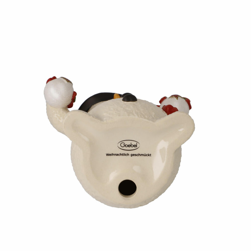 Goebel Figur Weihnachtlich geschmückt, Schneemann, Steingut, Bunt, 12 cm, 66704581
