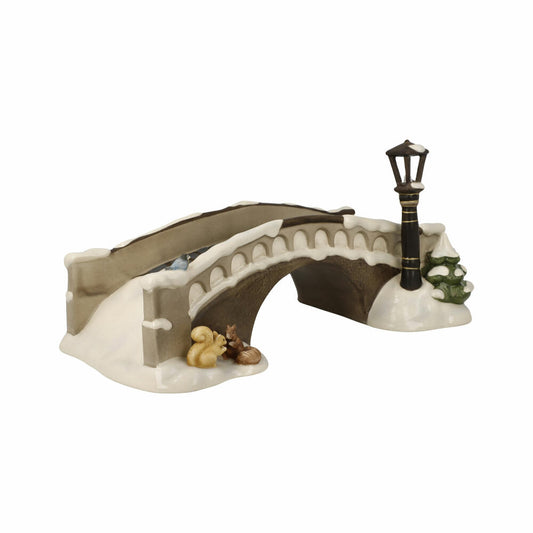 Goebel figurine Bridge to the Park, with LED lighting, stoneware, colored, 11.5 cm, 66704661