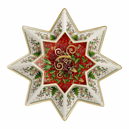 Goebel Schale Palais Royal - Stellar, Weihnachtsmotiv, Porzellan, Bunt, 25 x 25 cm, 51001651