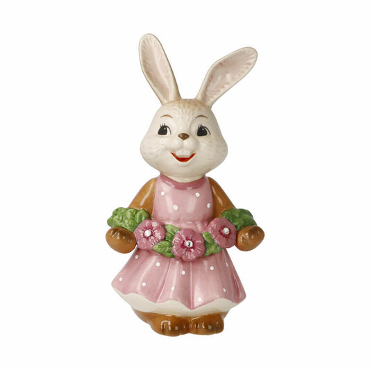 Goebel Figur Hasenmädchen Süße Blumenfee, Osterhase, Steingut, Bunt, 12 cm, 66846121