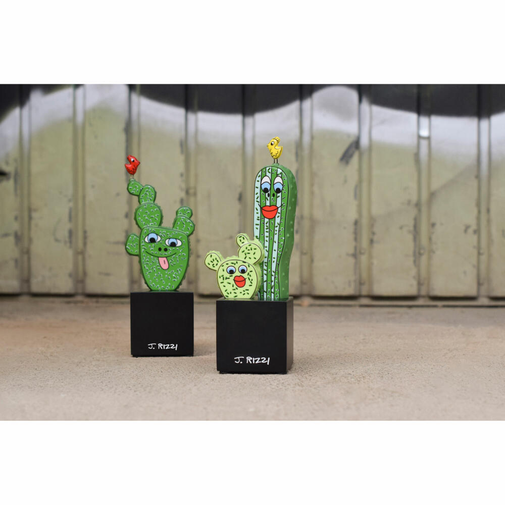 Goebel Figur James Rizzi -Cactus in Texas, Porzellan, Bunt, 22 cm, 26103481