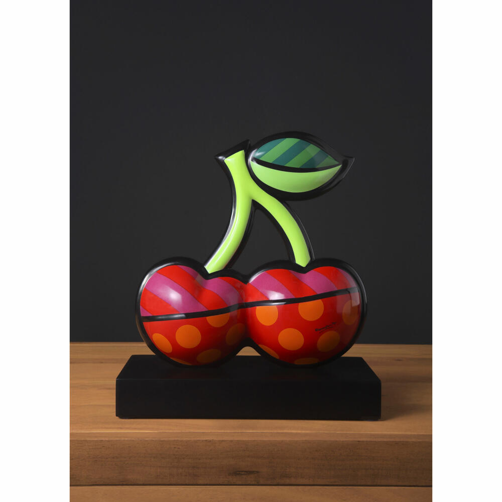 Goebel Figur Romero Britto - Cherries, Porzellan, Bunt, Limited Edition, 33 cm, 66453321