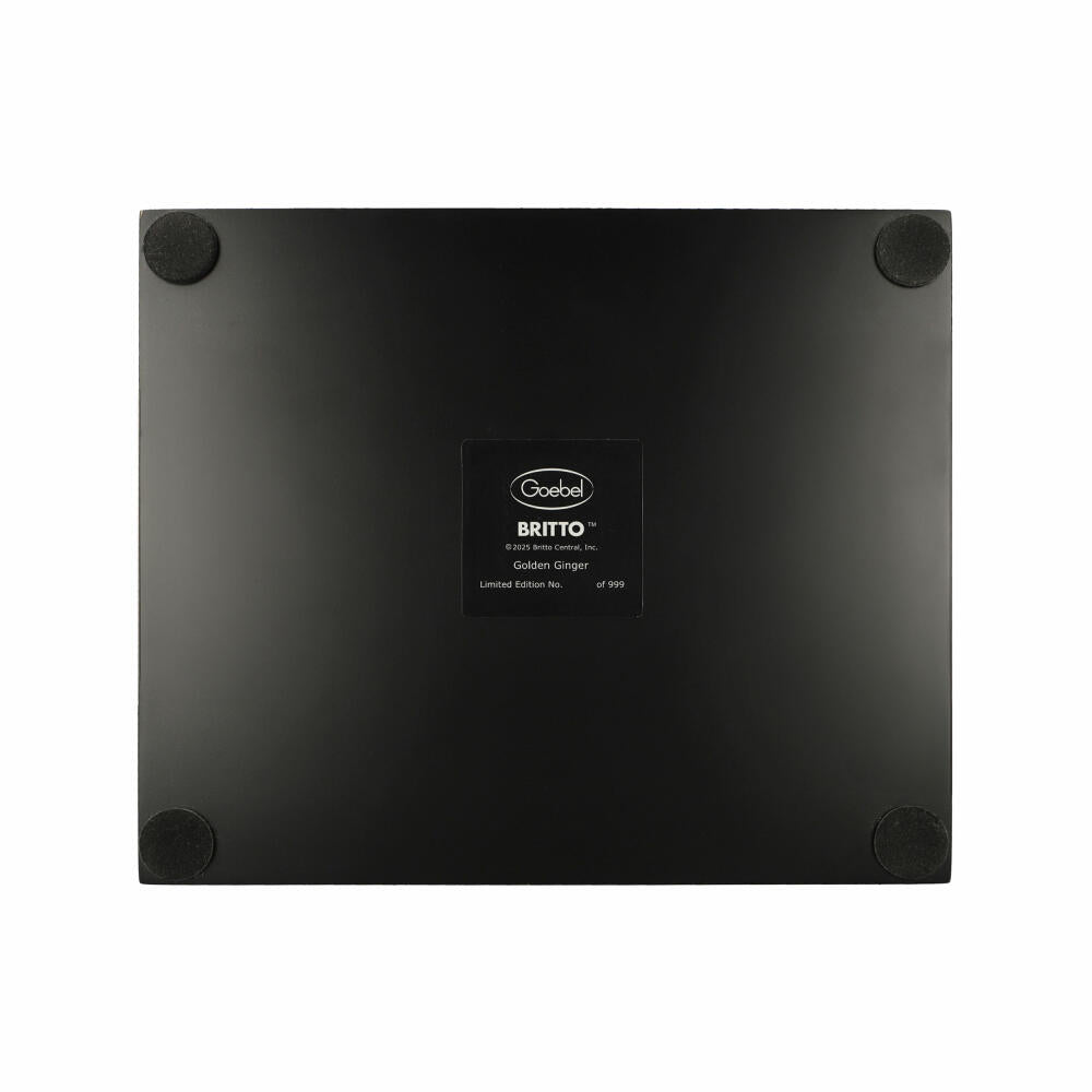 Goebel Figur Romero Britto - Golden Ginger, Porzellan, Gold, Limited Edition, 30 cm, 66453331