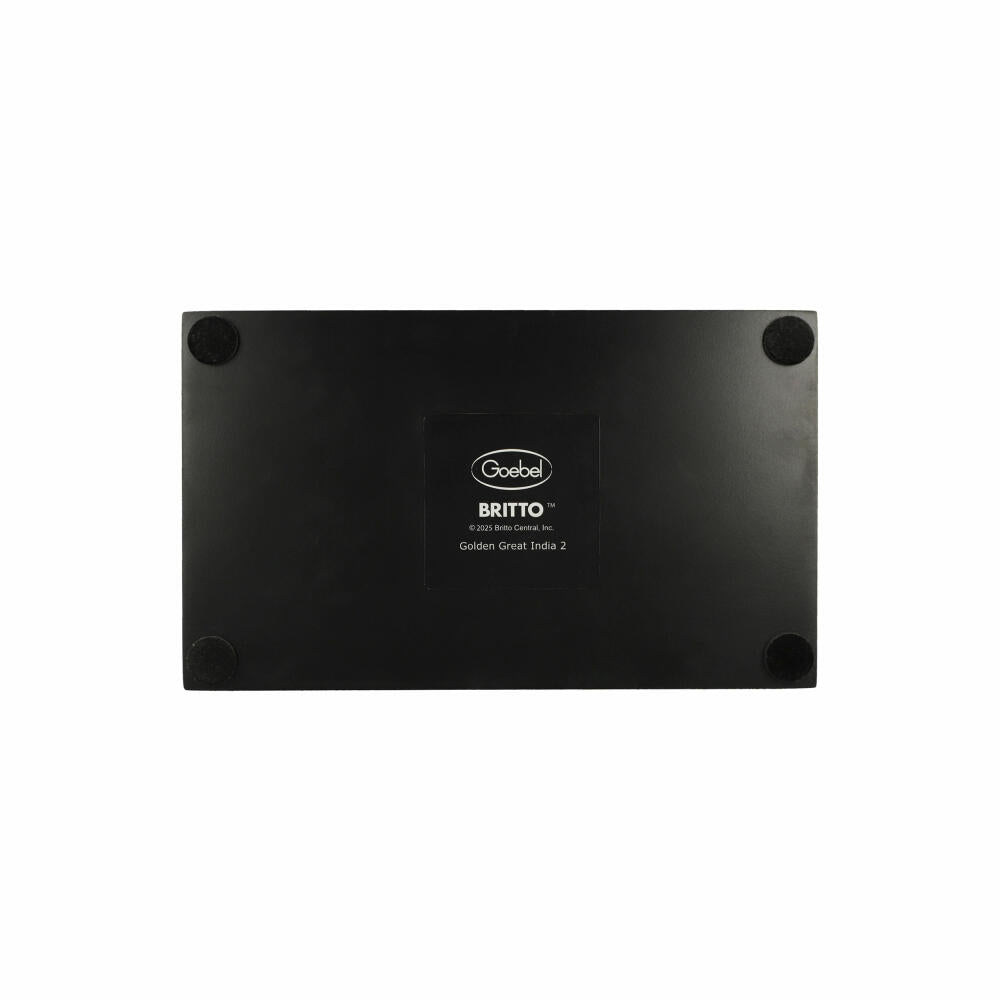 Goebel Figur Romero Britto - Golden Great India 2, Porzellan, Gold, 22 cm, 66453341