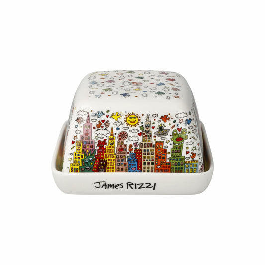 Goebel Dose James Rizzi - My New York City, Fine Bone China, Bunt, 14 x 11.5 cm, 26103511