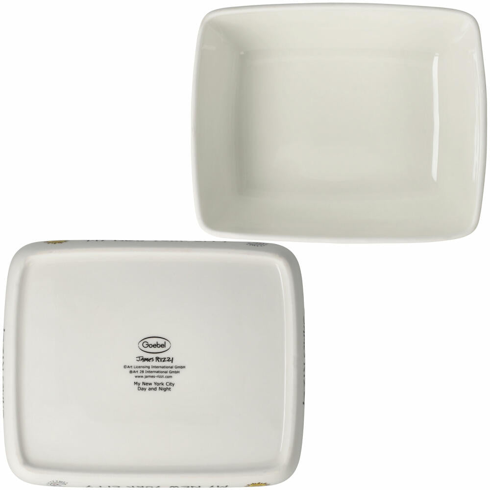 Goebel Dose James Rizzi - My New York City, Fine Bone China, Bunt, 14 x 11.5 cm, 26103511