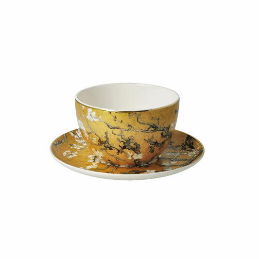 Goebel Tee-Cappuccinotasse Van Gogh- Mandelbaum, Fine Bone China, 250 ml, 67075221