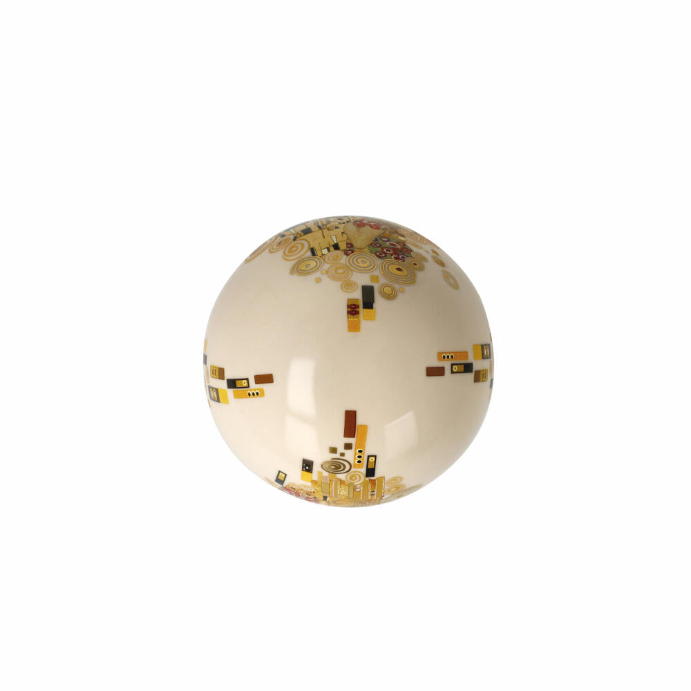 Goebel Christbaumkugel Gustav Klimt - Kuss, Porzellan, Bunt, 7.5 cm, 67075251