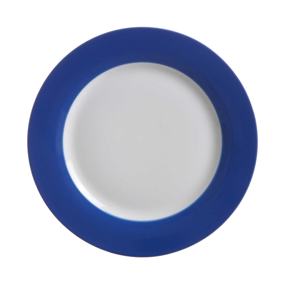 Ritzenhoff & Breker Doppio dessert plate, serving plate, serving platter, tableware, porcelain, indigo blue, Ø 20 cm, 63844