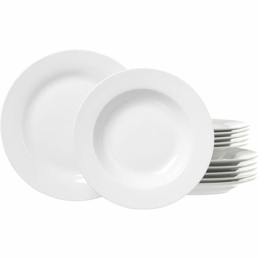 Ritzenhoff & Breker Bianco dinner service, 12-piece, tableware set, service, porcelain, white, 79463