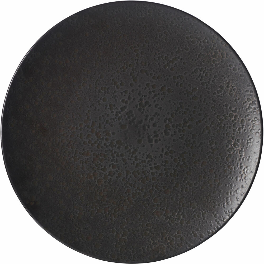 Ritzenhoff & Breker Plate Kitwe, Dinner Plate, Stoneware, Black, Ø 28 cm, 271447