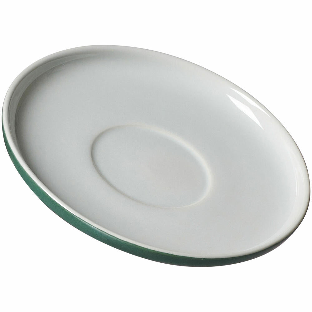 Ritzenhoff & Breker coffee saucer Jasper, coffee saucer, underplate, coaster, stoneware, green, Ø 15 cm, 420524