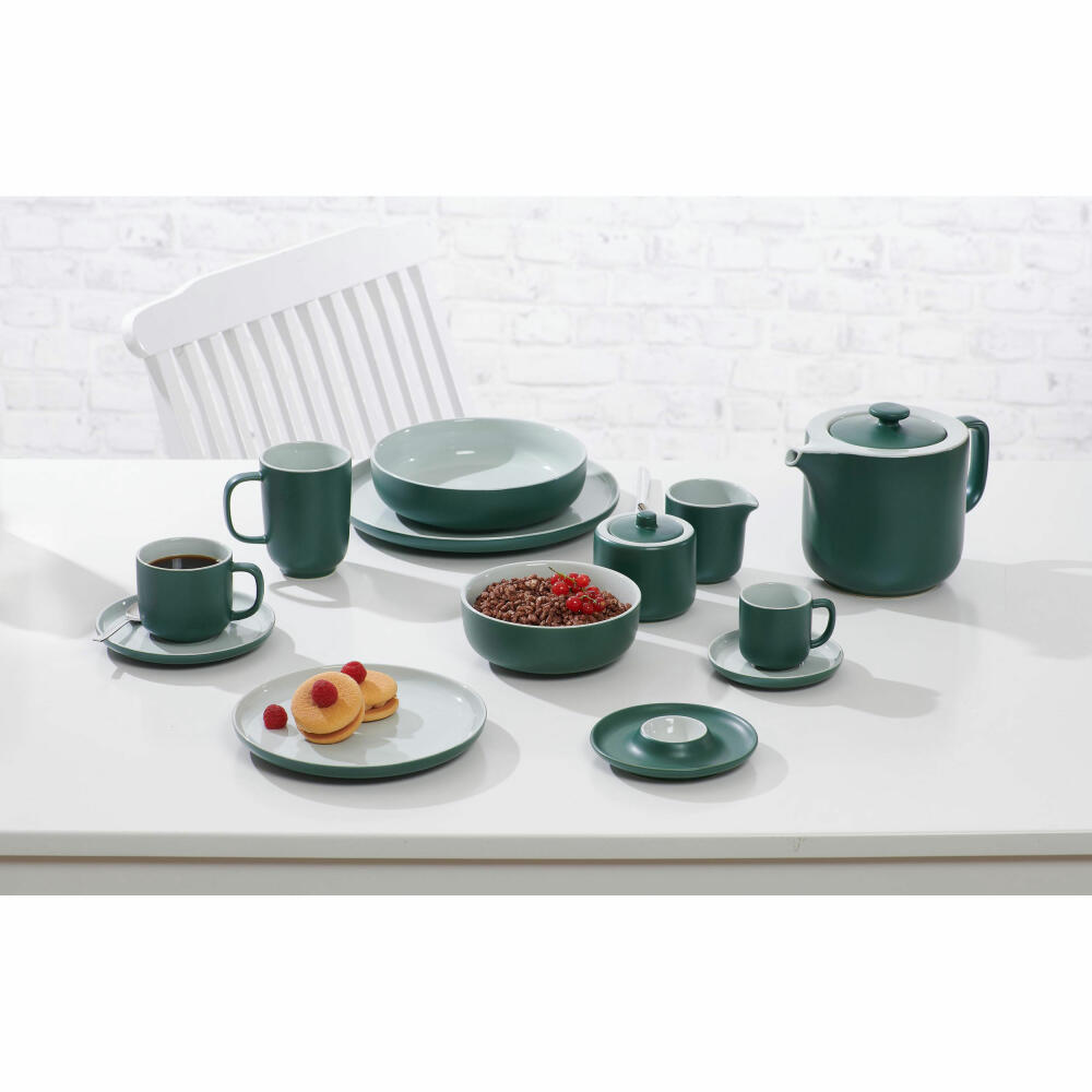 Ritzenhoff & Breker Egg Plate Jasper, Egg Cup, Egg Holder, Stoneware, Green, 420708