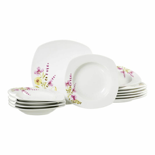 Ritzenhoff & Breker Malve dinner service, 12-piece, tableware set, service, porcelain, white, 422719