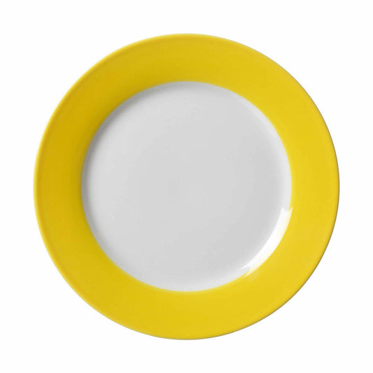 Ritzenhoff & Breker Doppio Teller, Kuchenteller, Dessertteller, Porzellan, Sonnengelb, Ø 20 cm, 565058