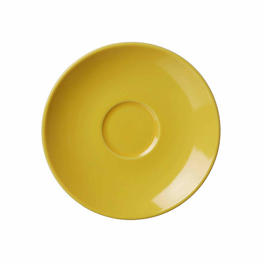 Ritzenhoff & Breker Doppio Espresso Untere, Untertasse, Unter Tasse, Unterteller, Porzellan, Sonnengelb, Ø 13 cm, 565126