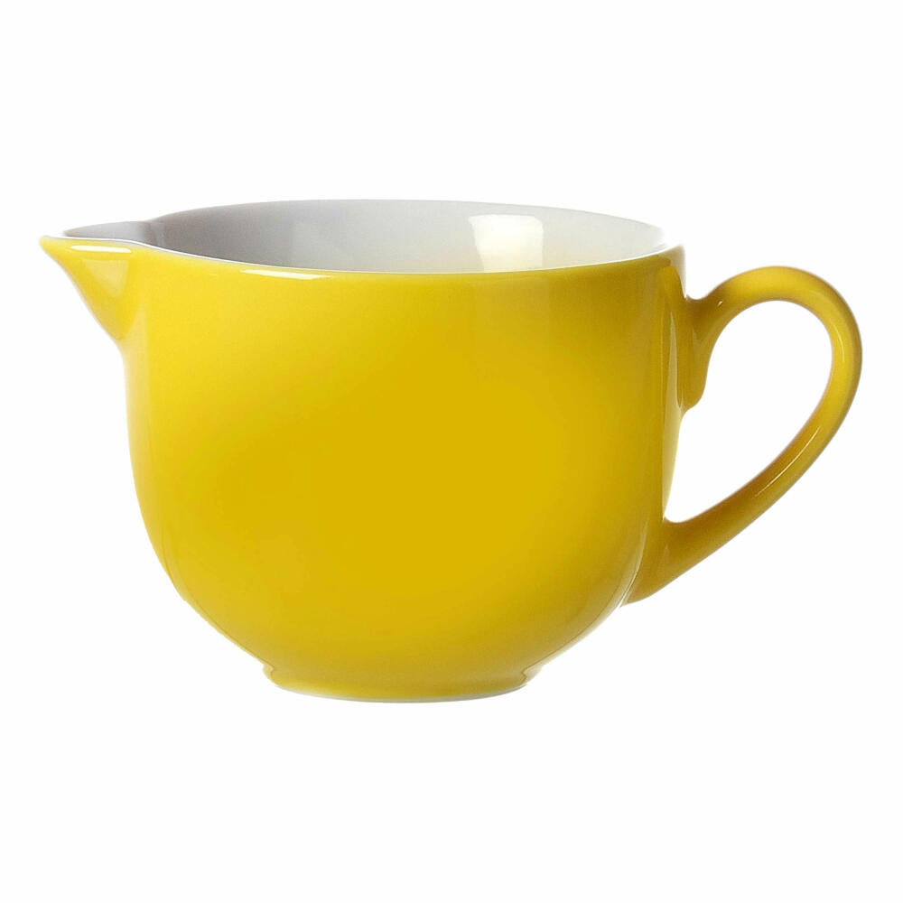 Ritzenhoff & Breker Doppio Giesser, milk jug, milk jug, tableware, porcelain, sunny yellow, 160 ml, 565140