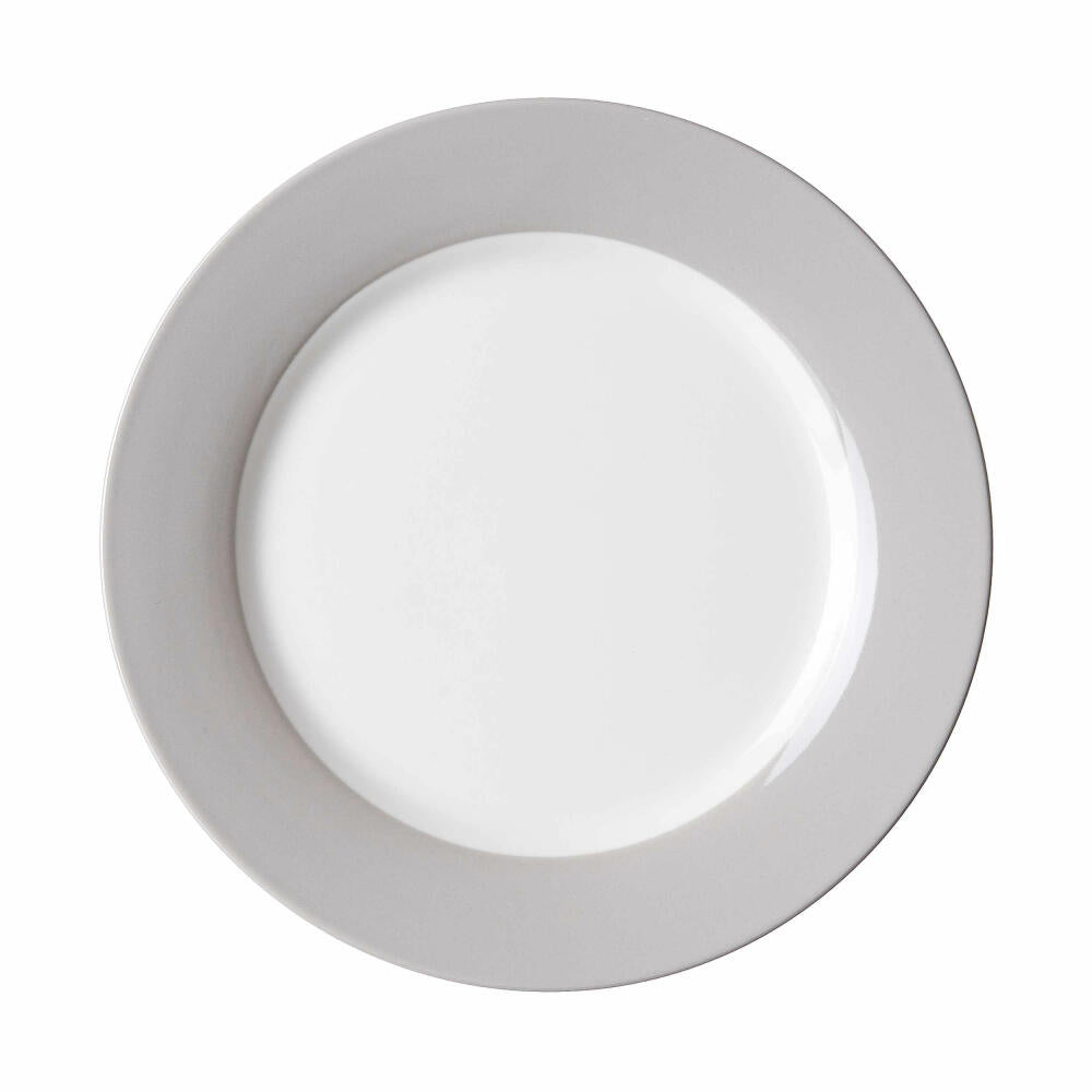 Ritzenhoff & Breker Doppio dessert plate, small plate, cake plate, porcelain, grey, Ø 20 cm, 576849