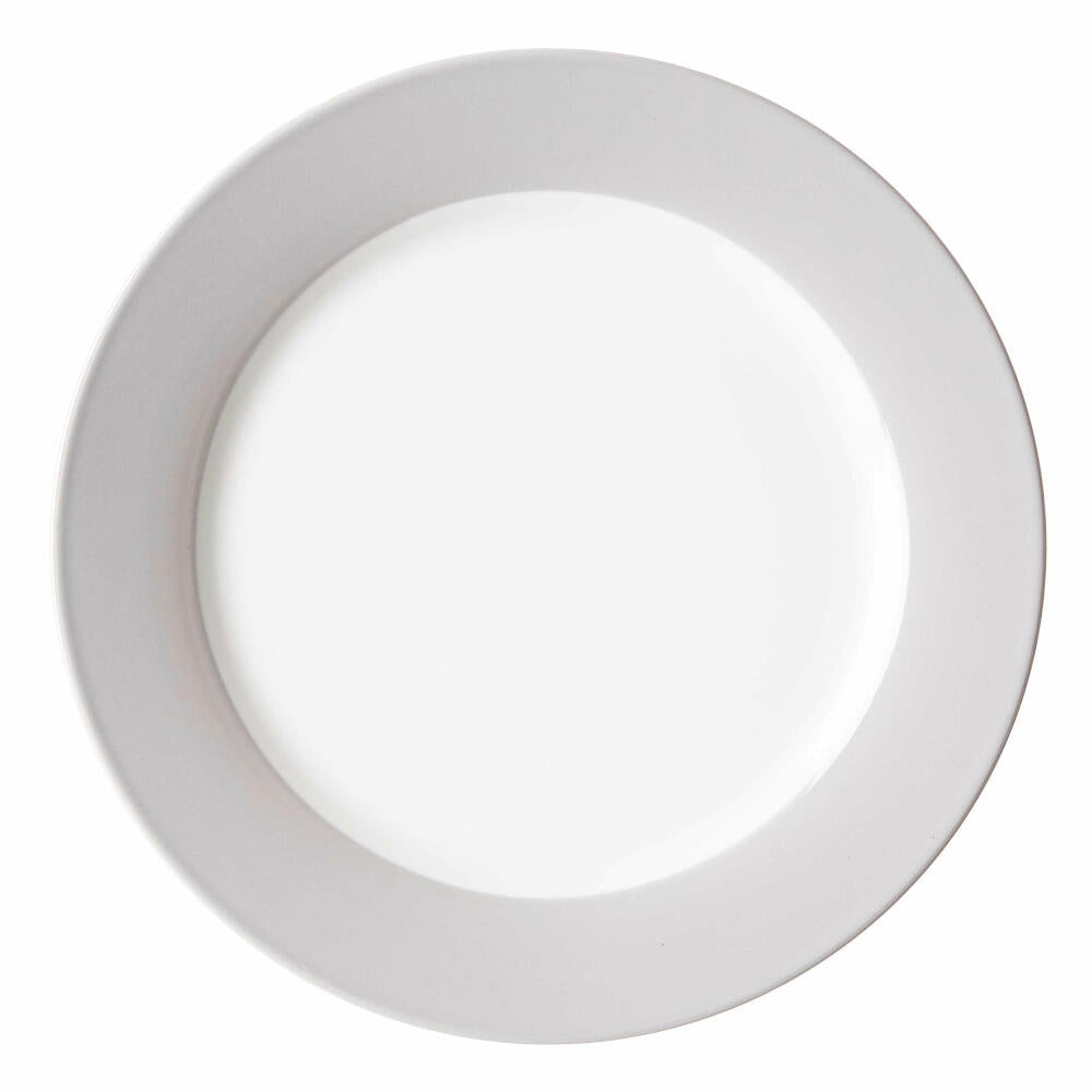 Ritzenhoff & Breker Doppio Flat Plate, Dinner Plate, Serving Plate, Porcelain, Grey, 27 cm, 576870