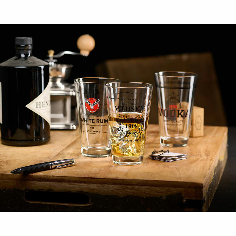 Ritzenhoff & Breker Whiskey Spirits Becher, Longdrinkglas, Cocktailglas, Trinkglas, Glas, 330 ml, 818574