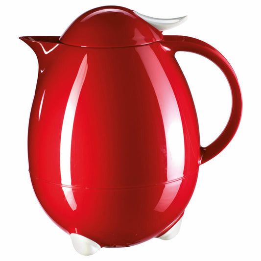Leifheit high gloss insulated jug Columbus, jug, coffee pot, dark red, 1 l, 28336