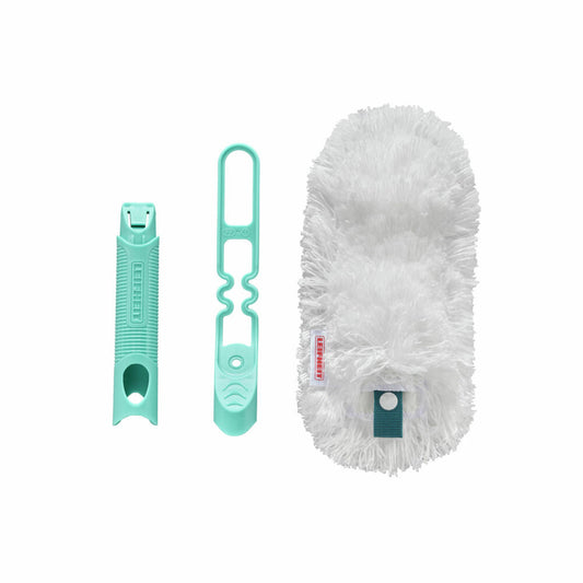 Leifheit Staubwedel Superduster, Staubwischer mit Bezug, Polyester, 41251