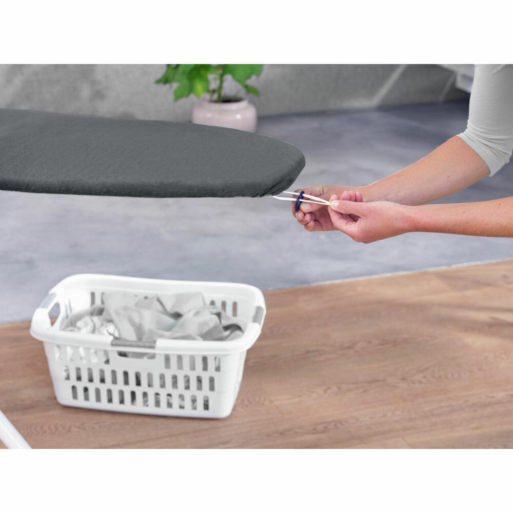 Leifheit Bügeltischbezug Thermo Reflect S/M Black, reflektierender Bügelbezug, 71679