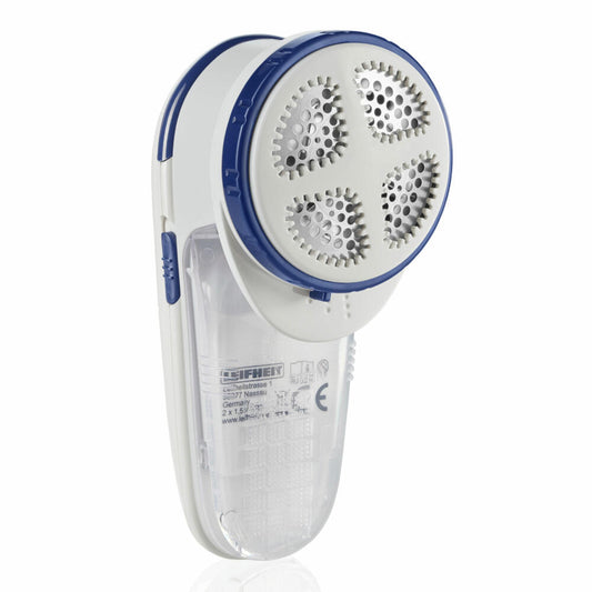 Leifheit Fusselrasierer, Fusselentferner, Fusselbürste, Edelstahl, Kunststoff, Blau, Weiß, 80029