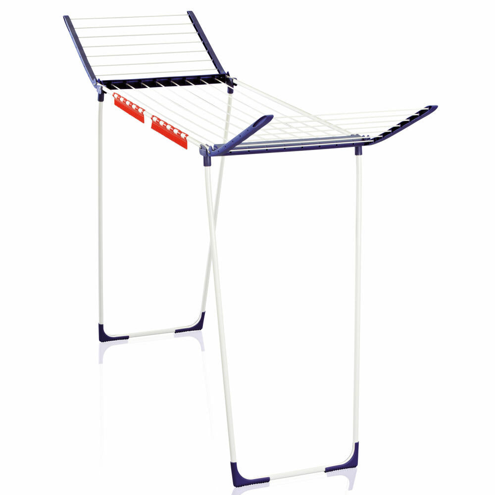 Leifheit Standtrockner Pegasus 180 Solid Maxx blau, Flügeltrockner, Flügelhöhe 128 cm, Blau, 81650