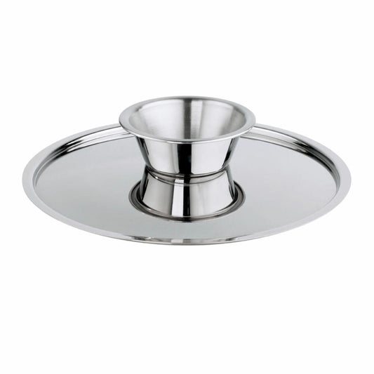 Schulte-Ufer pancake turning lid, reversible lid, stainless steel 18/10, 24 cm, 6335-24
