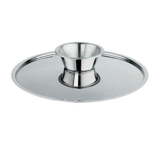 Schulte-Ufer pancake turning lid, reversible lid, stainless steel 18/10, 28 cm, 6335-28
