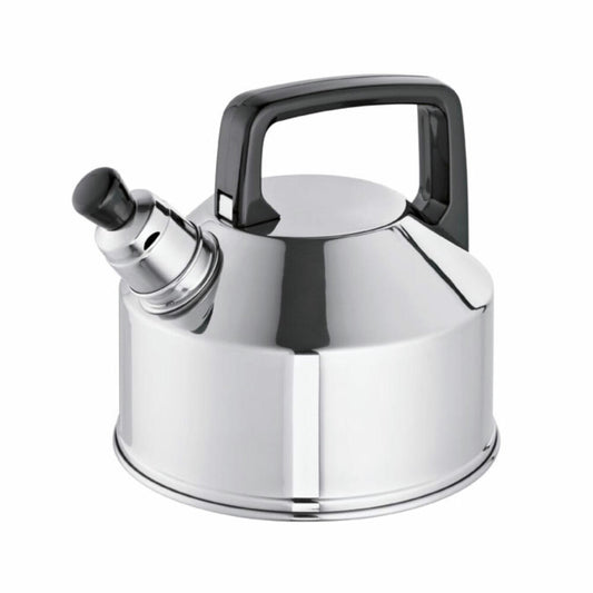 Schulte-Ufer whistling kettle Classic i, kettle, tea kettle, stainless steel 18/10, 18 cm, 1.75 L, 6317-18 si