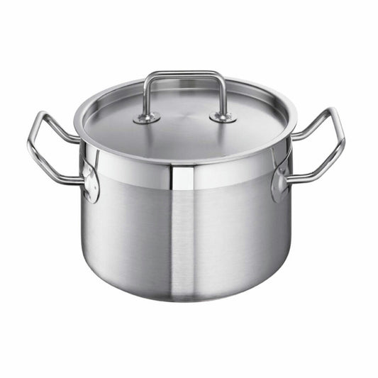 Schulte-Ufer meat pot Profi-Line i, casserole dish, cooking pot, stainless steel, 20 cm, 3.5 L, 6414-20 i