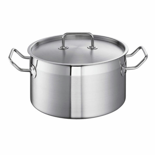 Schulte-Ufer meat pot Profi-Line i, casserole dish, cooking pot, stainless steel 18/10, 24 cm, 6 L, 6414-24 i