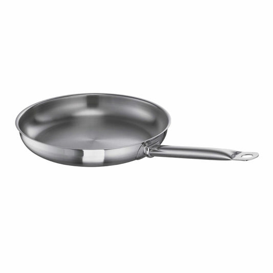 Schulte-Ufer frying pan Profi-Line i, grill pan, stainless steel 18/10, 28 cm, 6451-28 i