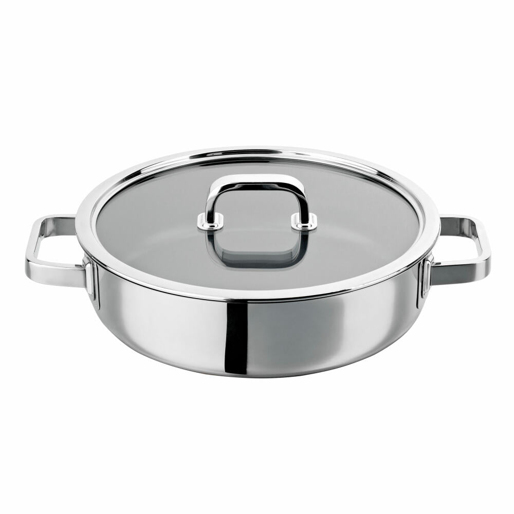 Schulte-Ufer Rio i casserole pan with lid, pan, casserole dish, stainless steel, 28 cm, 6957-989-28 i